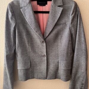 BCBGMaxAzria Light Gray Women's Blazer